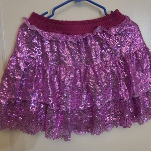 Purple sequin skirt